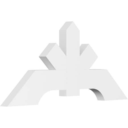 Ekena Millwork Vanguard Architectural Grade PVC Gable Bracket, 36"W x 16 1/2"H x 2"D x 4"F, 11/12 Pitch GBP036X17X0204VAN00